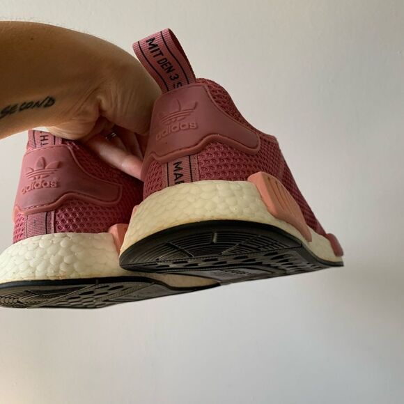 Adidas Boost NMDR1 Everyday Sneakers Magenta Pink White Size 7.5 8 - Picture 11 of 15